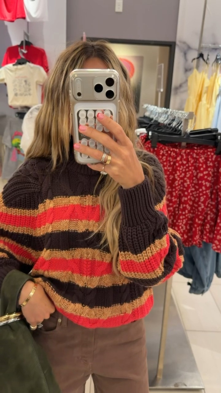 I cannot believe this sweater is under $100! 

Sweater - xs

Nsale, Nordstrom sale, anniversary sale, summer sale, 2026 sale, sweater, stripes, outfit inspo, fall outfit, stripes, brown denim, fall fashion finds

#LTKSaleAlert #LTKootd #LTKPetite