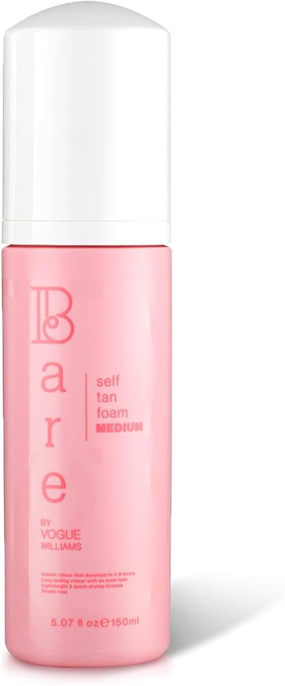 Bare by Vogue - Medium Tan Self-Tanning Foam - Suitable for All Skin Types - Self Tanner for Face... | Amazon (UK)