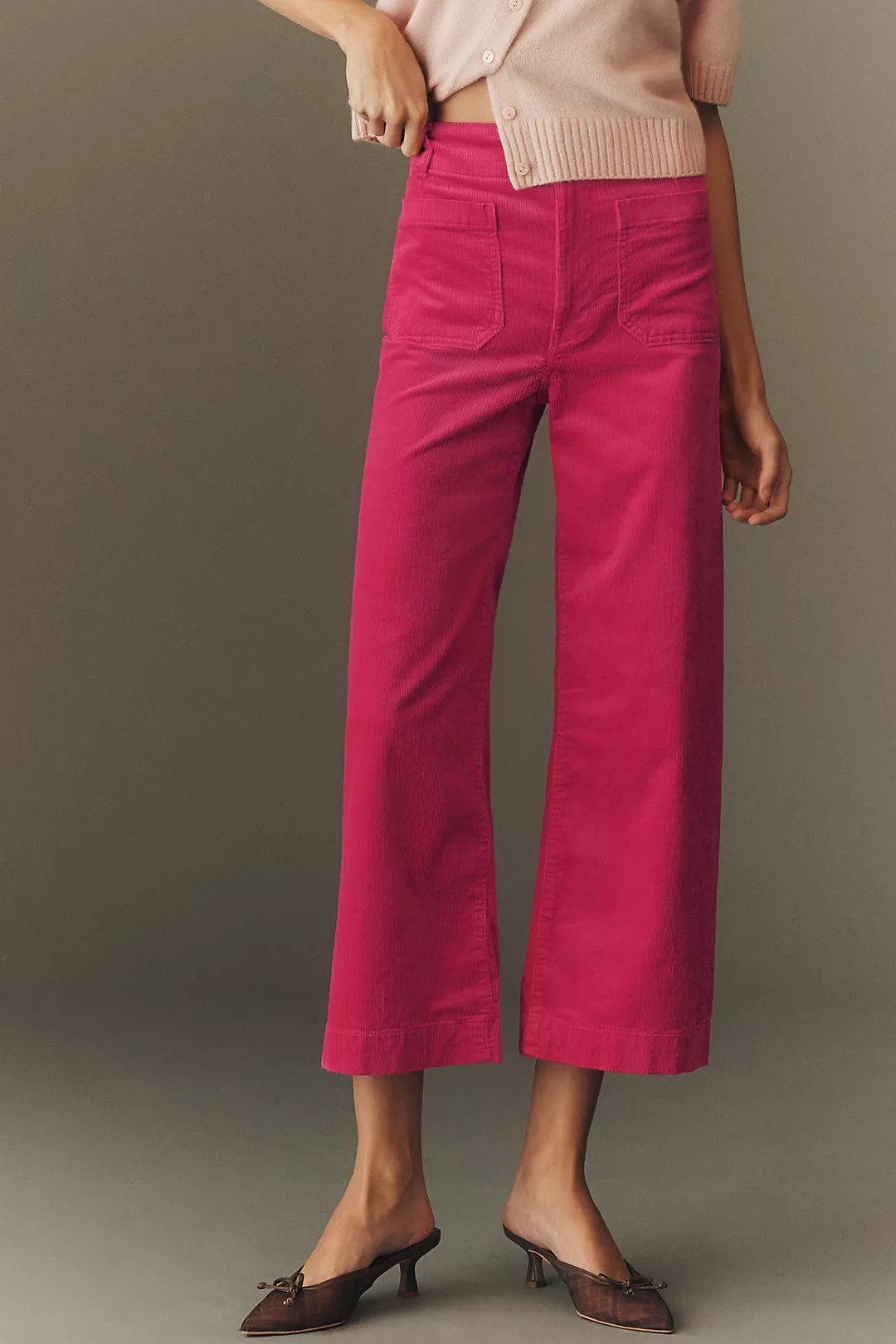 The Colette Corduroy Crop Wide-Leg Pants by Maeve | Anthropologie (US)