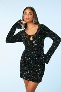 Sequin Keyhole Mini Dress | Forever 21 (US)