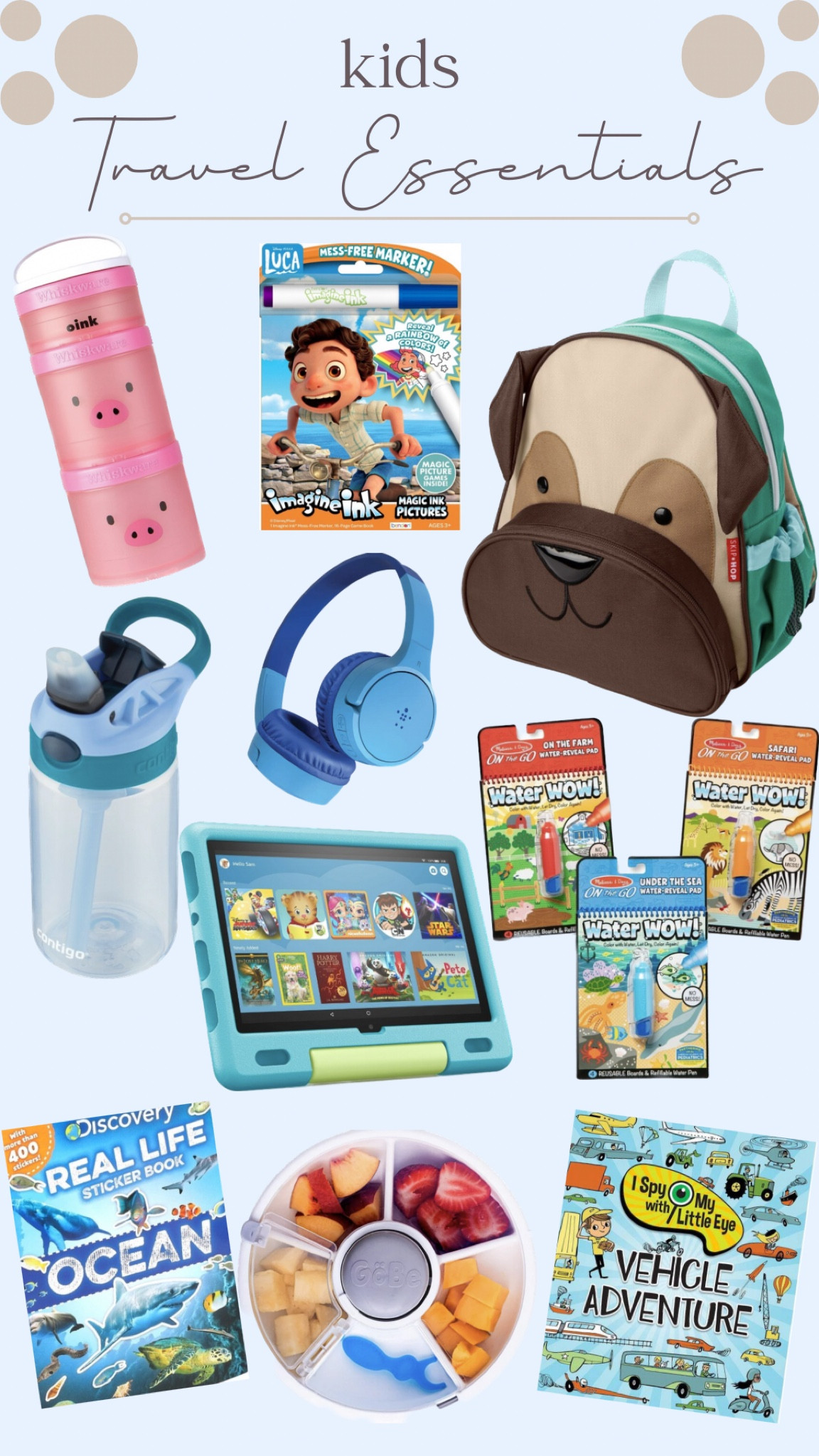 kid & toddler traveling essentials on the plane or in the car! ✈️🚙 just add their favorite blanket & they will be all set 💙

#LTKkids #LTKtravel #LTKfamily