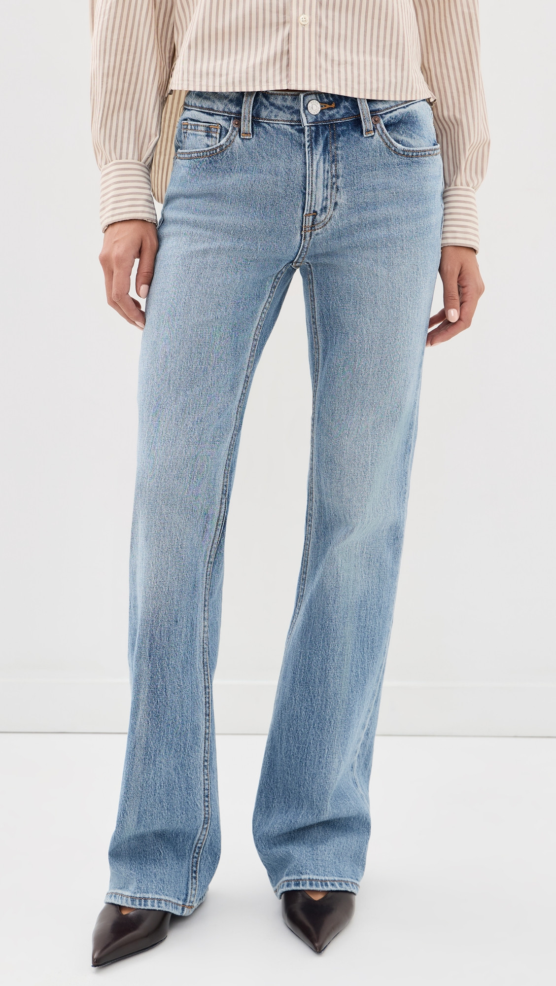 Good American Vintage Low Bootcut Jeans Indigo1320 8 | Shopbop