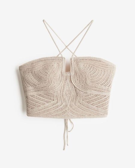 Crochet lace up crop top 

#LTKSeasonal #LTKstyletip #LTKfindsunder50