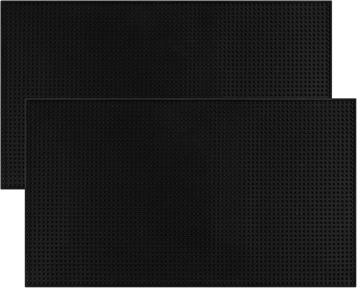 Extra Large (28 inch by 16 inch) Thick Rubber Service Bar Mat for Home Kitchen Counter Mat, Barte... | Amazon (US)