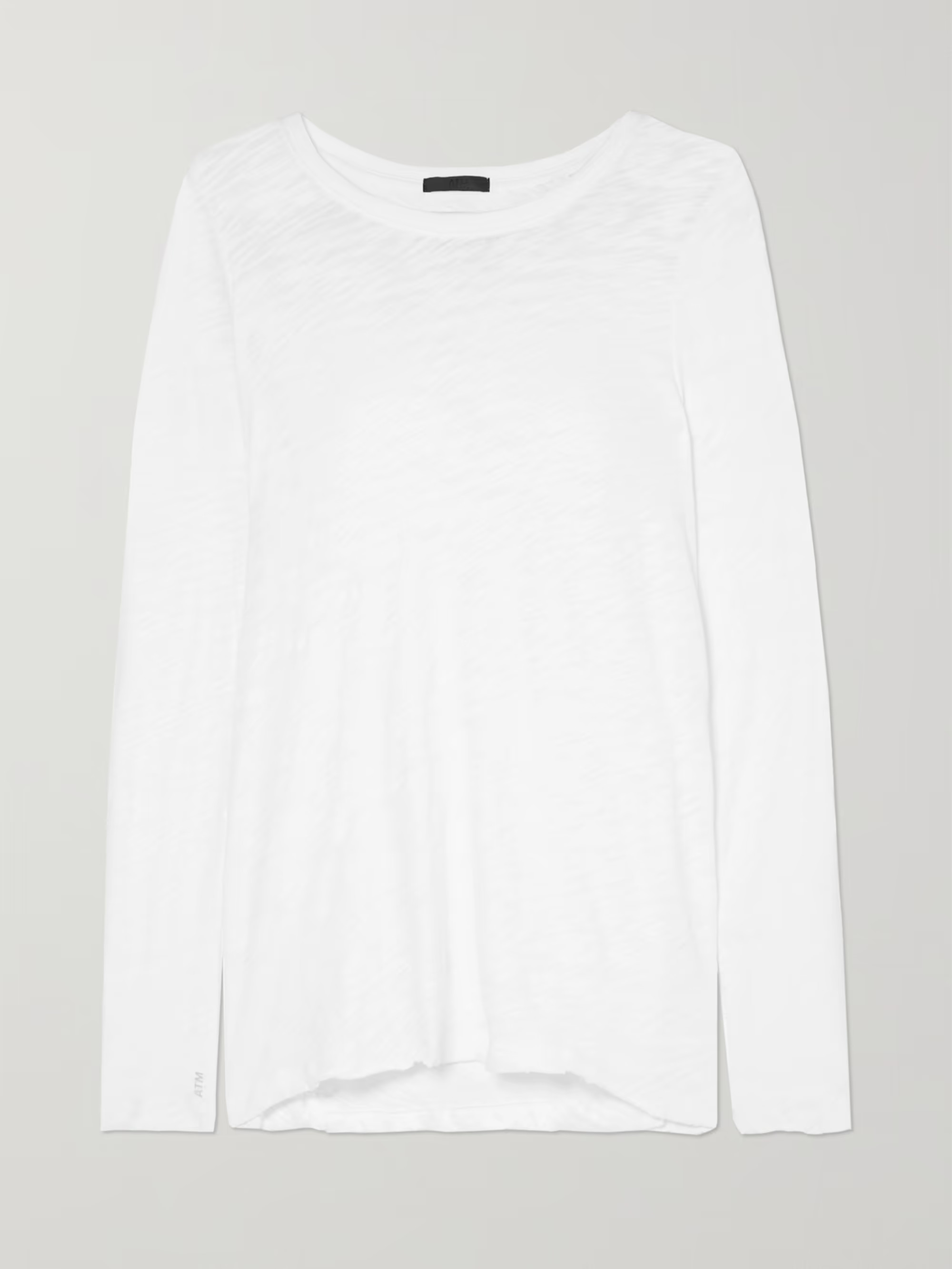Distressed slub cotton-jersey top | NET-A-PORTER (UK & EU)