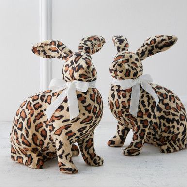 Leopard Bunny - Set of 2 | Z Gallerie