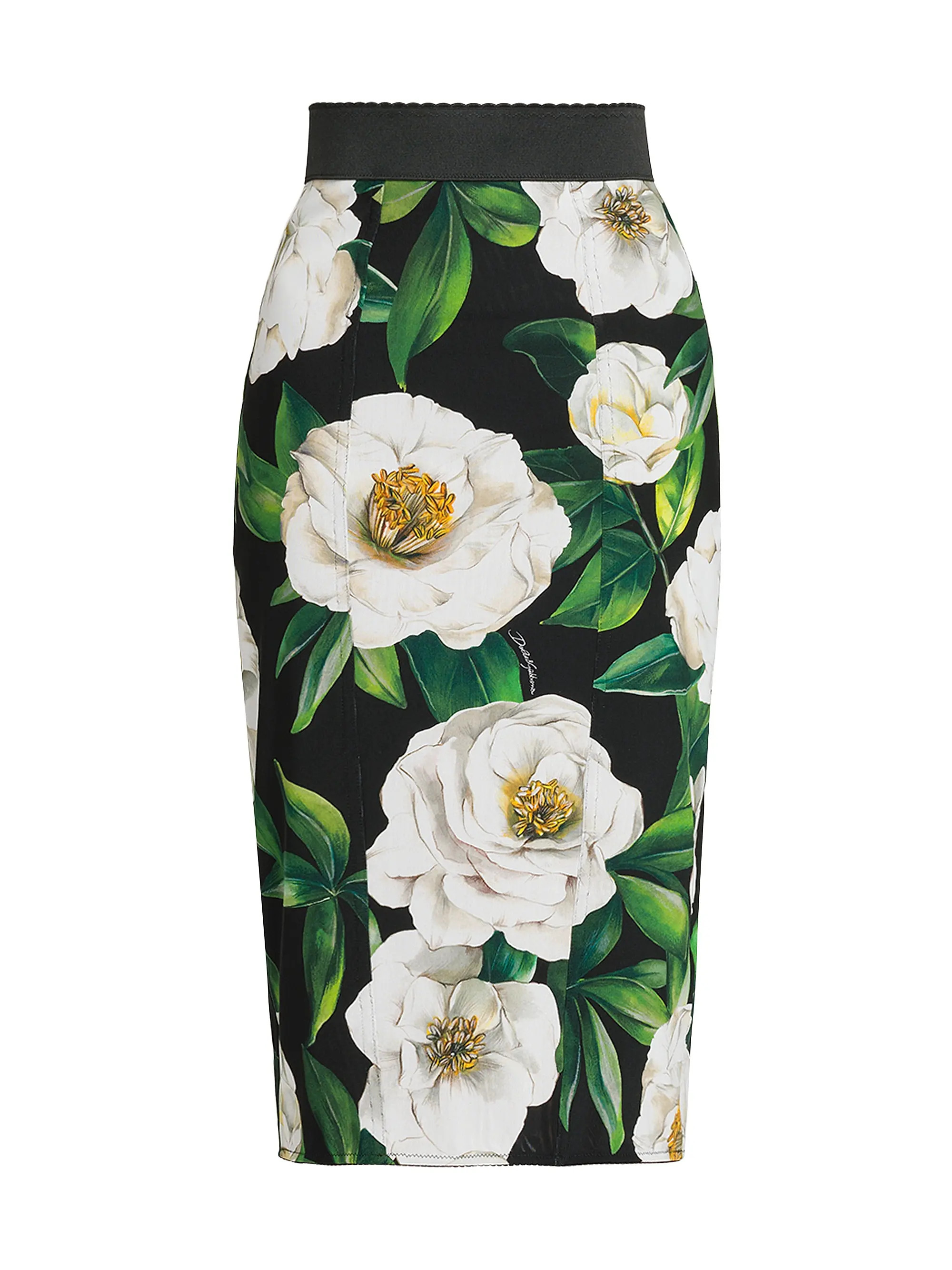 Dolce&Gabbana Gardenia Stretch Pencil Skirt | Saks Fifth Avenue | Saks Fifth Avenue