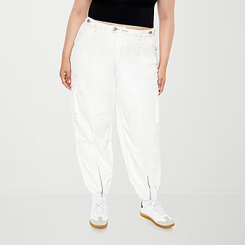 Forever 21 Cargo Womens Cinched High Rise Juniors Plus Jogger Pant | JCPenney