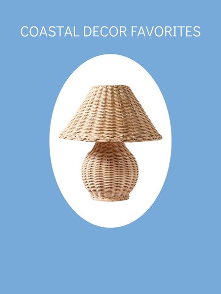 This beautiful, coastal inspired lamp made of wicker, would be the perfect addition to any room in your home.

#LTKhome #LTKsalealert