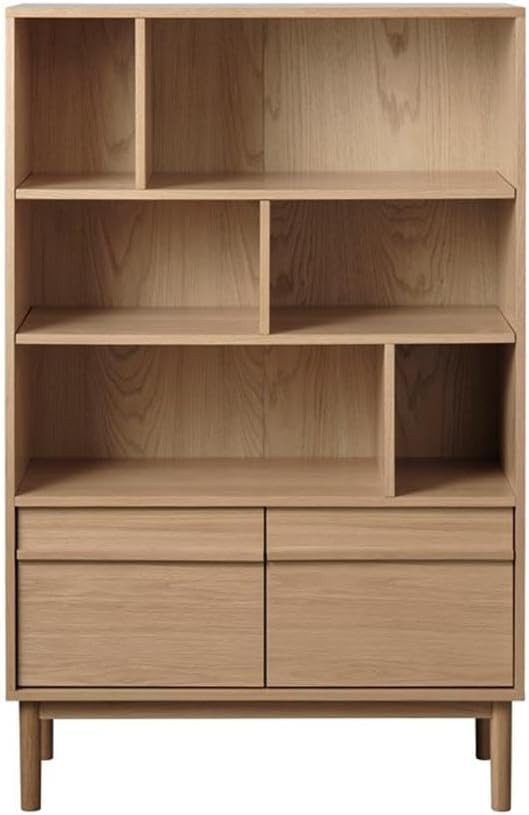 Unique Furniture 55.12''H Contemporary Storage Cabinet in Natural Oak Wood | Amazon (US)