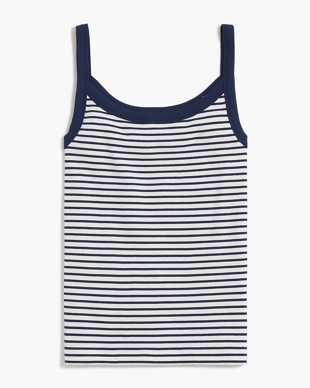 Slim striped strappy ribbed tank top | J.Crew Factory