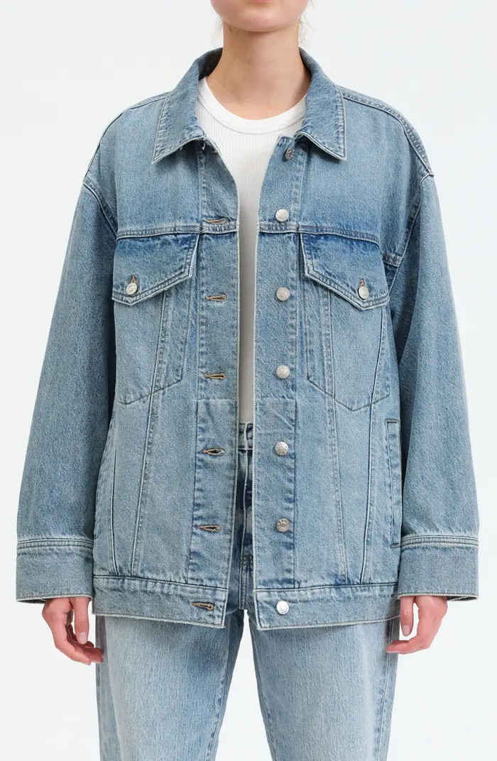 DAZE Beau Embellished Denim Trucker Jacket | Nordstrom | Nordstrom