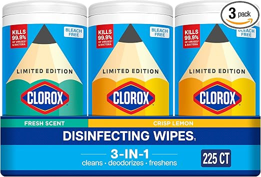 Clorox Disinfecting Wipes Back to School Variety Pack, 75 Count Each, Pack of 3 (Package May Vary... | Amazon (US)
