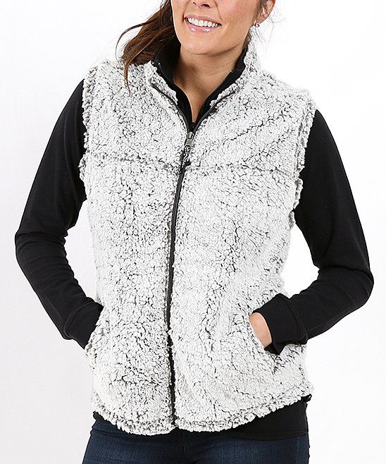 Boxercraft Women's Sweater Vests FGR - Smoky Gray Sherpa Vest - Women & Plus | Zulily