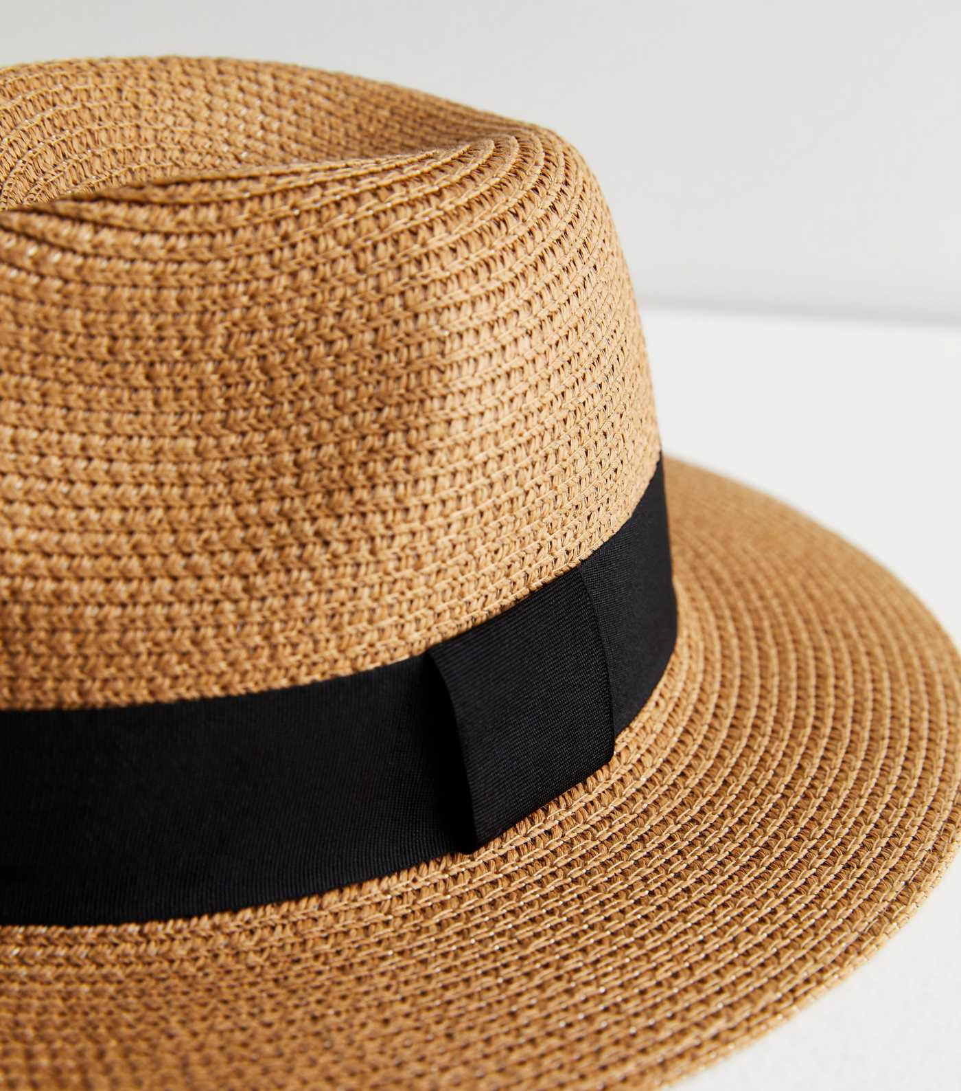 Stone Straw Effect Fedora Hat | New Look | New Look (UK)