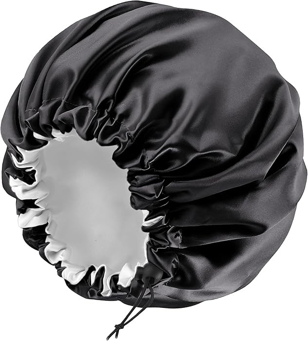 Satin Silk Bonnet for Curly Hair Bonnet Braid Bonnet for Sleeping Bonnets for Women Large Double-... | Amazon (US)