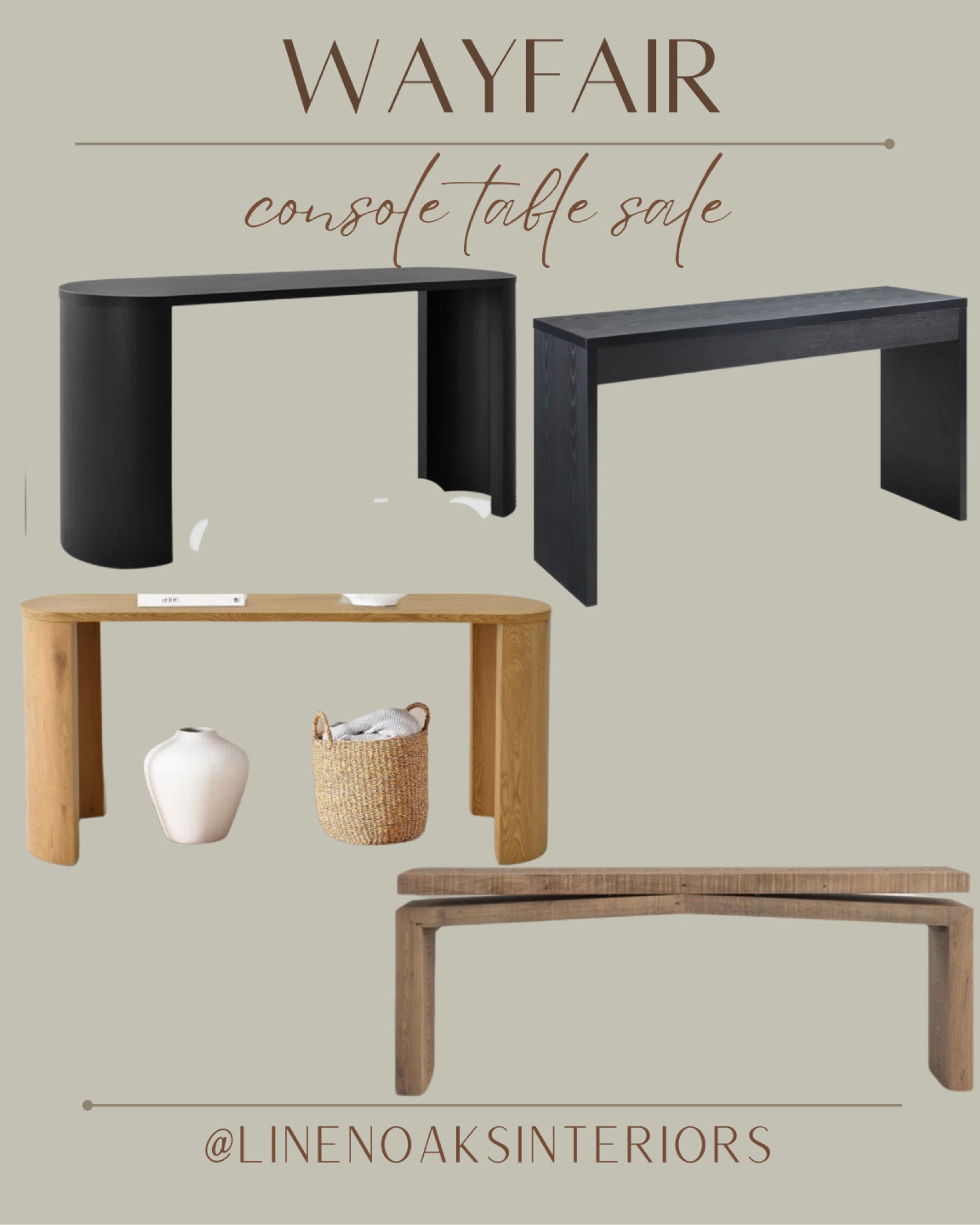 Console table sale
Console table
Black console table
Wood console table 

#LTKCyberWeek #LTKHoliday #LTKhome