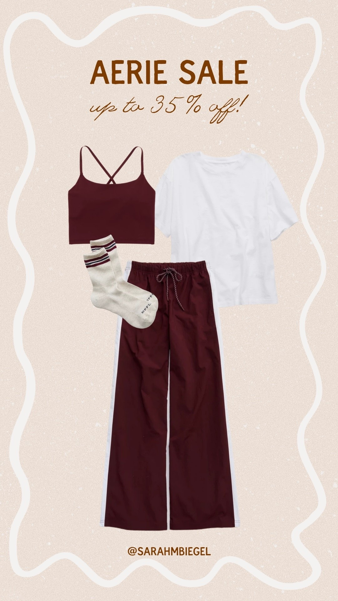 Up to 35% off! Is this not the perfect active set for fall?! This maroon pant & top are adorable. Perfect for the fall transition! @Aerie

#LTKootd #LTKfitnessgoals #LTKSaleAlert