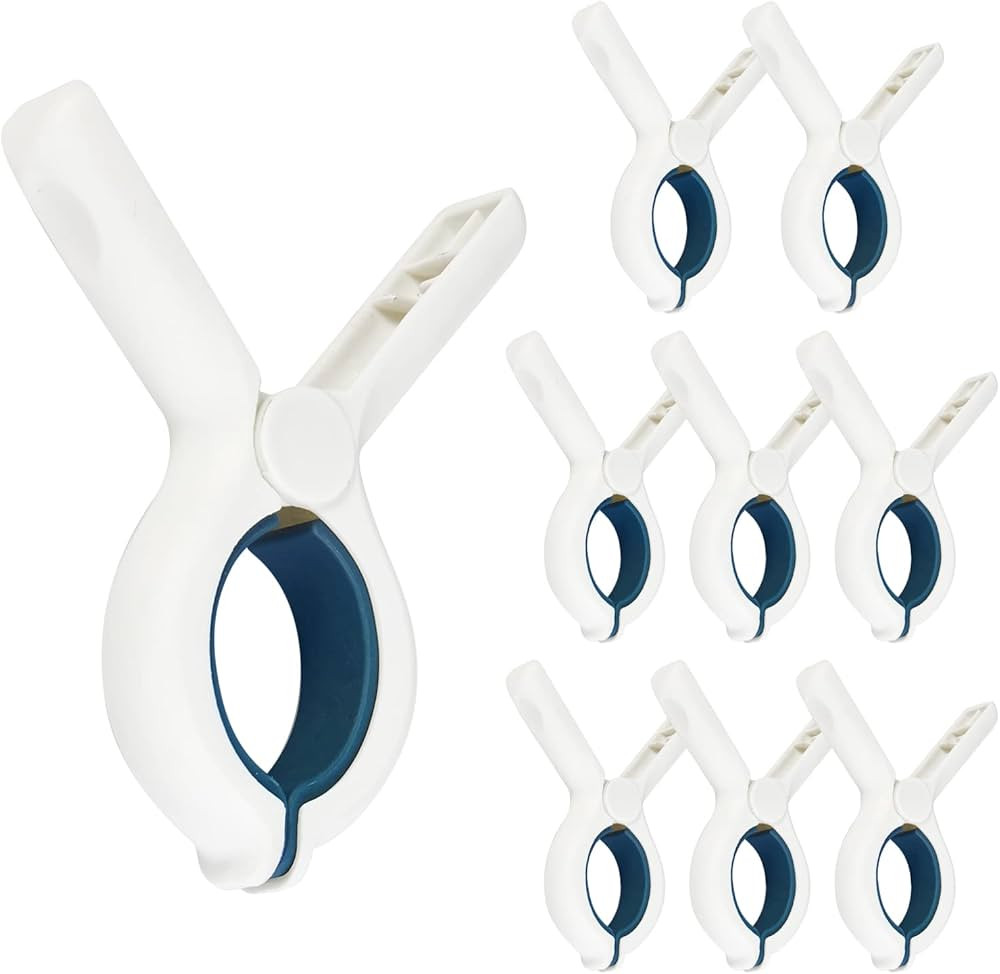 TRENDYSUPPLY 9 Pack Beach Towel Clips, Plastic Clothespin, Heavy Duty Laundry Clips to Keep Your ... | Amazon (US)