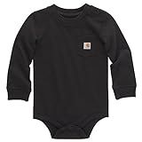 Carhartt Unisex Baby Long-sleeve Pocket Bodysuit | Amazon (US)