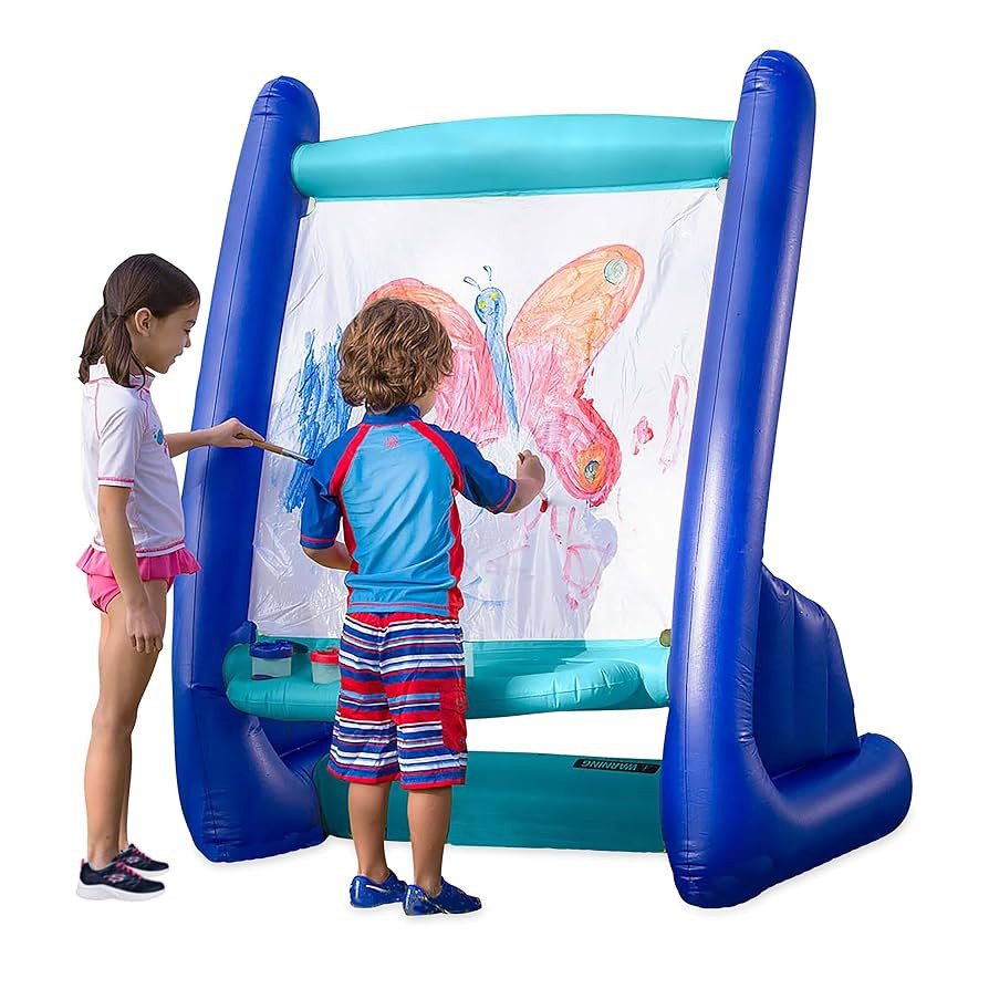 Hearthsong Double-Sided Inflatable Kids Art Easel, Outdoor & Indoor Paint Station, Creative Color... | Amazon (US)