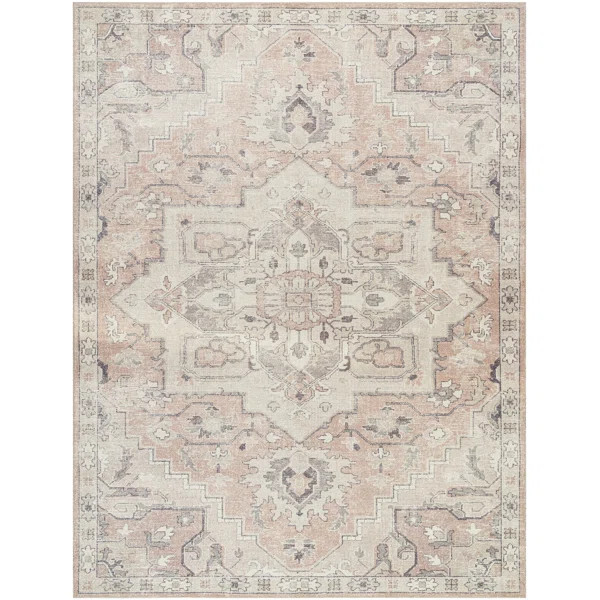 Becki Owens x Surya Elle Oriental Rose Smoke Area Rug | Wayfair North America