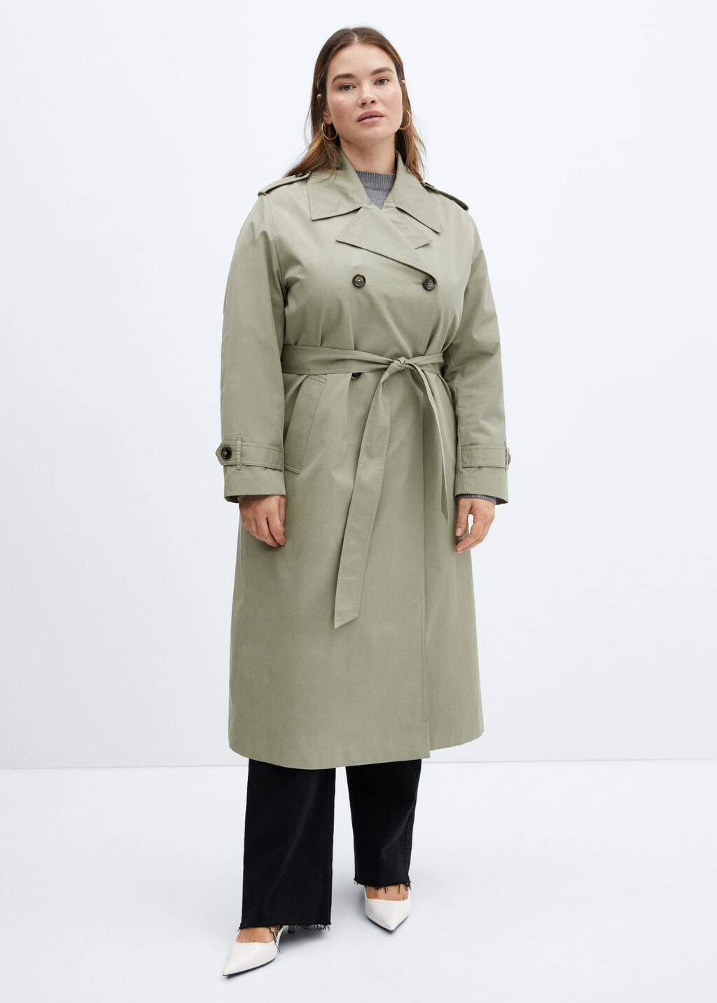 Double-button trench coat -  Women | Mango United Kingdom | MANGO (UK)
