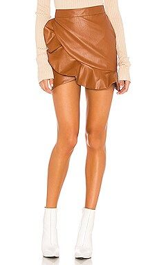 MAJORELLE Poseidon Mini Skirt in Brown Spice from Revolve.com | Revolve Clothing (Global)