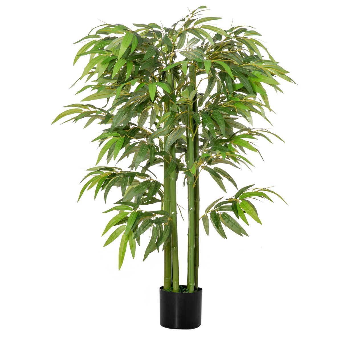 HOMCOM 4.5FT Artificial Bamboo Tree, Faux Decorative Plant in Nursery Pot for Indoor or Outdoor D... | Target