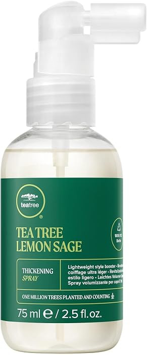 Tea Tree Lemon Sage Thickening Spray, Builds Body + Boosts Volume, For Fine Hair | Amazon (US)