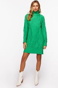 Cable Knit Turtleneck Mini Dress | Forever 21 (US)