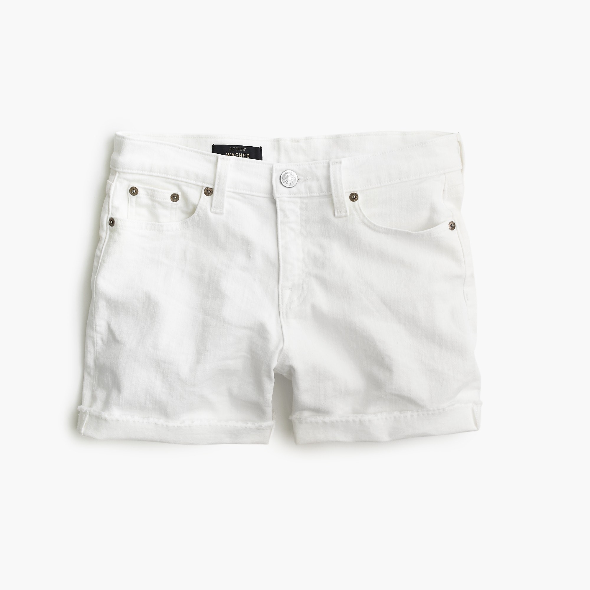 Denim short in white | J. Crew US