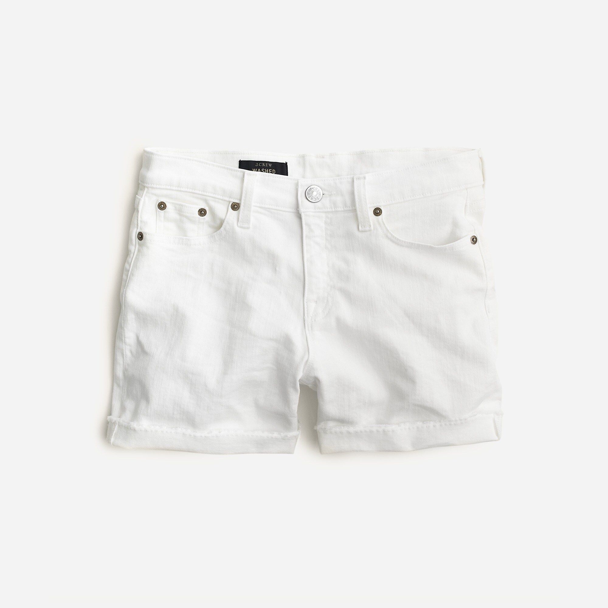 Denim short in white | J.Crew US