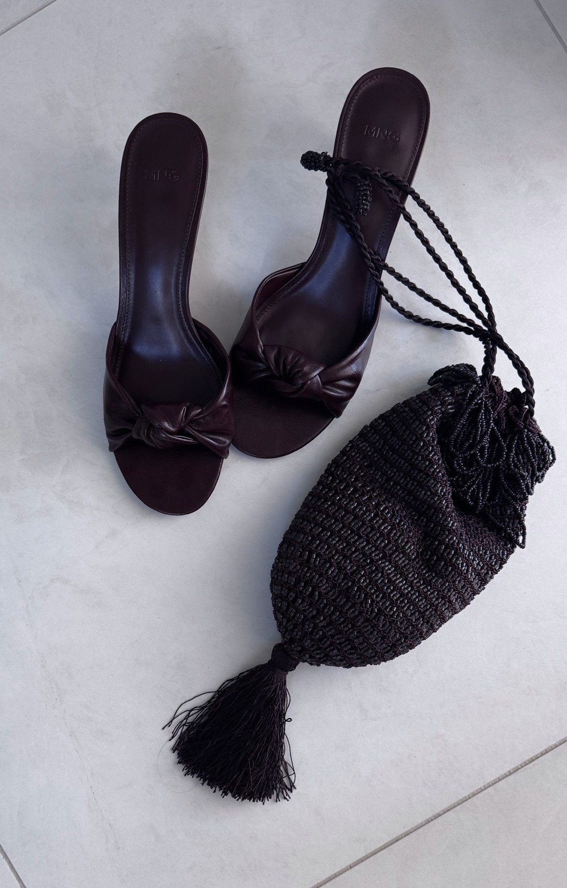 Beaded tassel bag and brown knotted mules 🤎

#LTKuk #LTKFashionMonth #LTKautumn