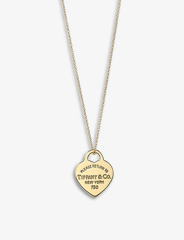 Return to Tiffany 18ct yellow-gold pendant necklace | Selfridges