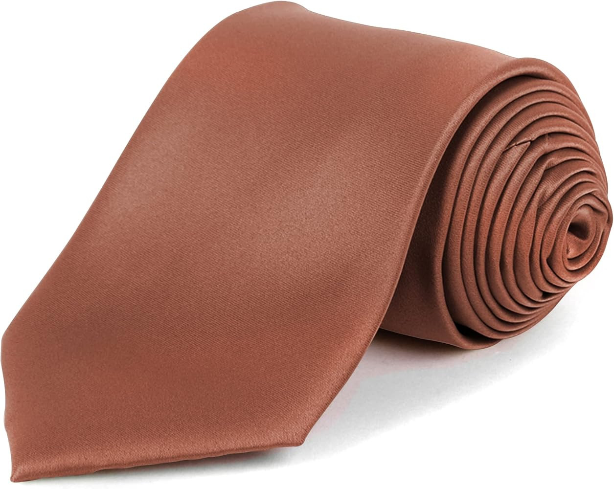 Umo Lorenzo Ties for Men Classic Necktie Solid Color Smooth Satin Finish | Amazon (US)