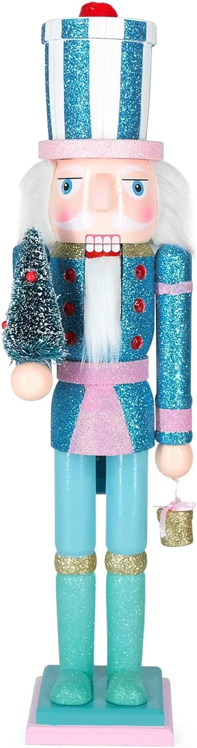 Christmas Nutcracker Ornament ，15ch King Soldier Nutcracker Suitable for Table, Fireplace Decor... | Amazon (US)
