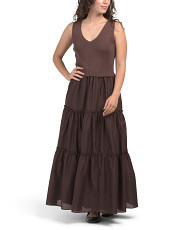 Mix Media Twofer Maxi Dress | TJ Maxx