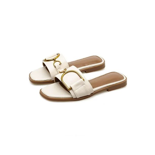 LUXUR Slide Sandals For Women, Comfort Slippers For House Indoor Outdoor - Walmart.com | Walmart (US)