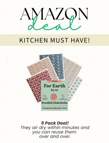 Reusable Dish Cloths are the best! No more single-use paper towels. #ecofriendlyproducts 

#LTKunder100 #LTKfamily #LTKhome
