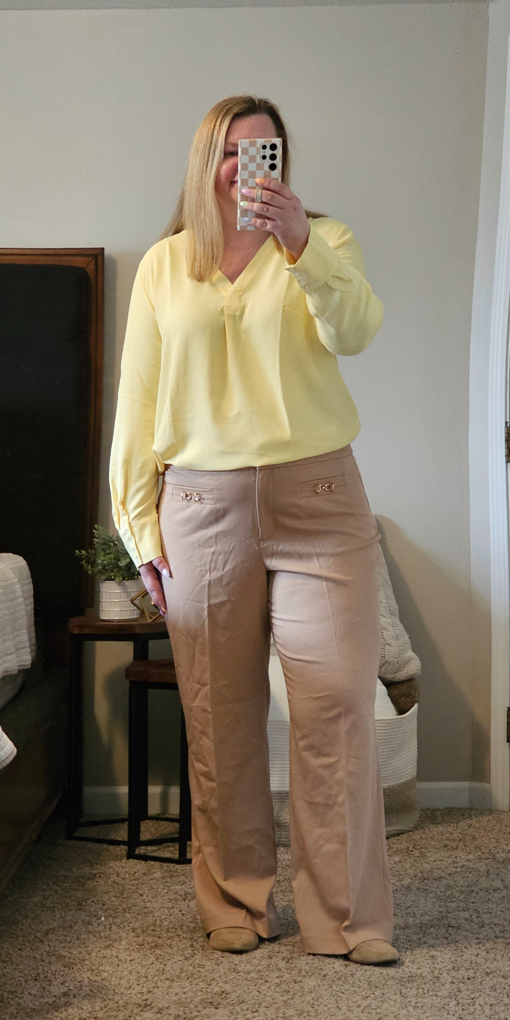 Yellow Blouse XXLBeige Trousers 18

#LTKsalealert #LTKover40 #LTKworkwear