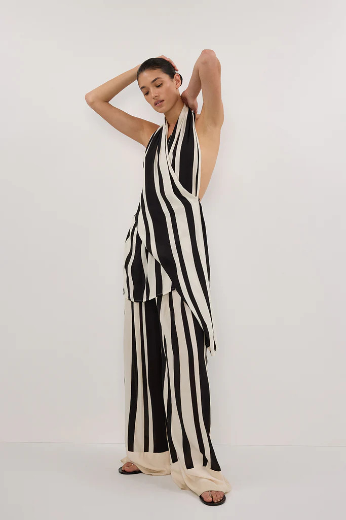 BEAU BLACK STRIPE PANT | DISSH