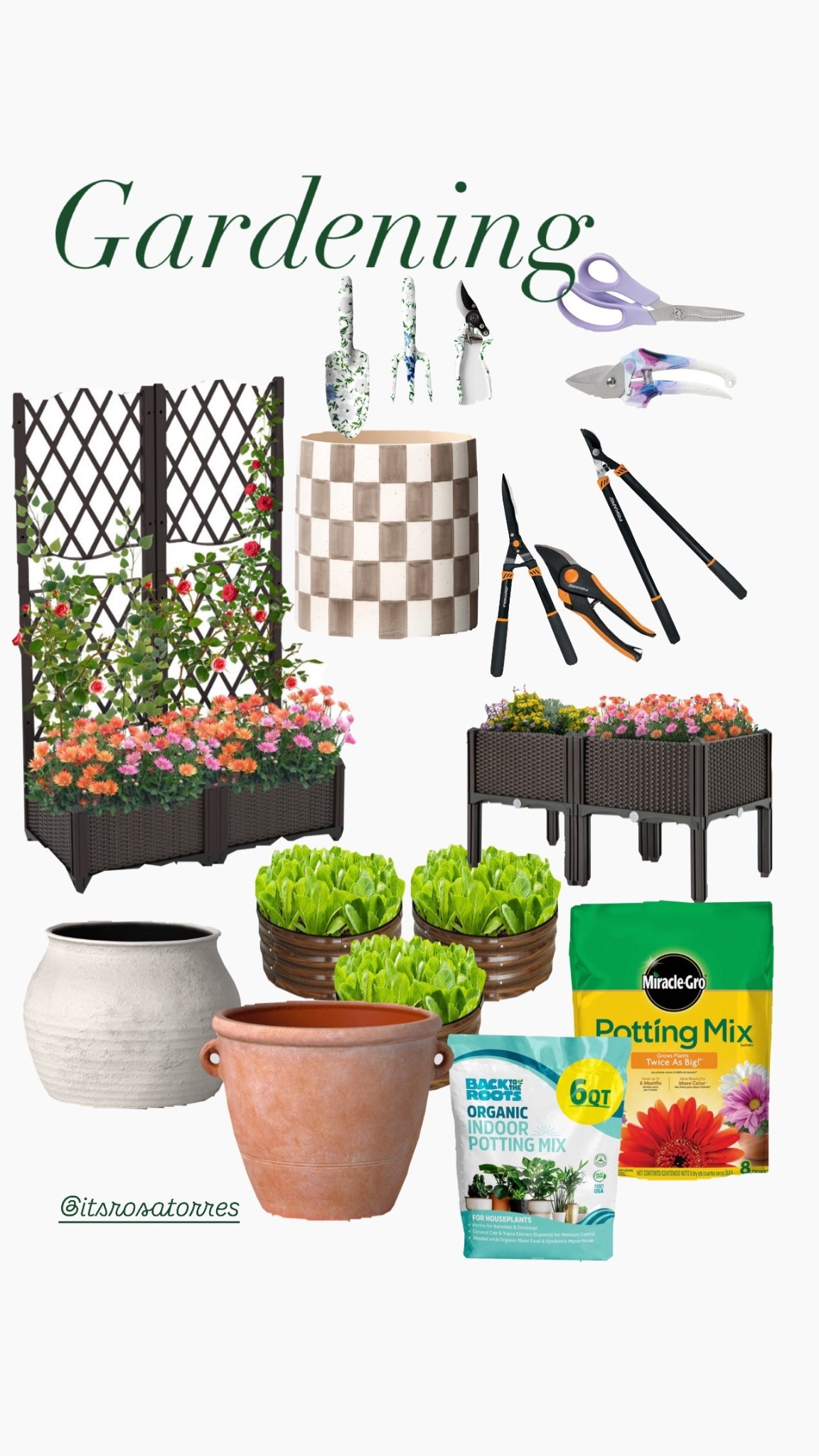 Gardening time is here so many tools and options to have a beautiful garden. Every year I get a few pots or tools or decor and it feels and looks a little put together with intention of creating your own Oasis of garden! Hope you find these garden tools and planters useful to your garden. 

#gardening #garden #gardentools #gardenpots #gardenplanters #gardensoil 

#LTKSeasonal #LTKmomlife #LTKHome
