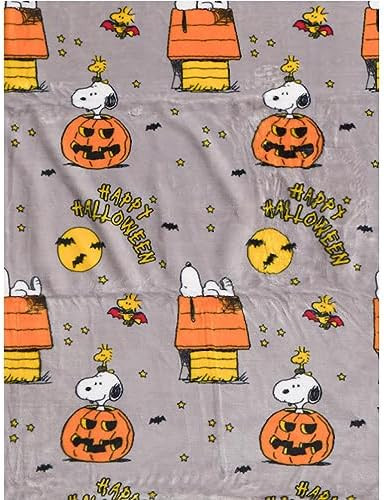 Berkshire Blanket & Home Co. Halloween Throws and Blankets (Gray - Happy Halloween, 50" x 70") | Amazon (US)
