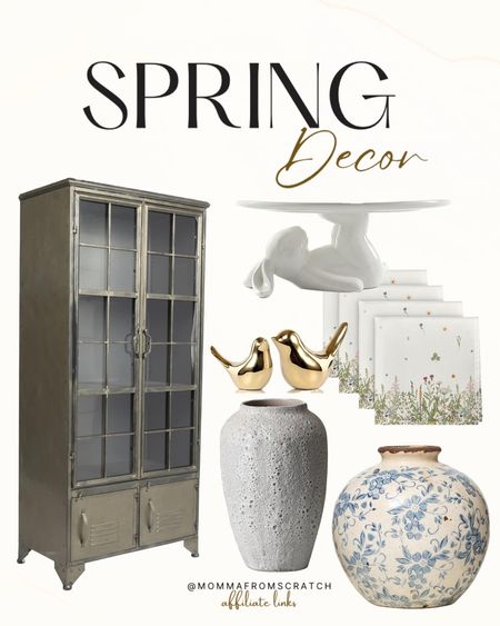 Spring home decor finds from amazon! Easter table setting, Easter bunny, spring vases, hutch, cabinet, serving platter

#LTKhome #LTKSeasonal #LTKSpringSale