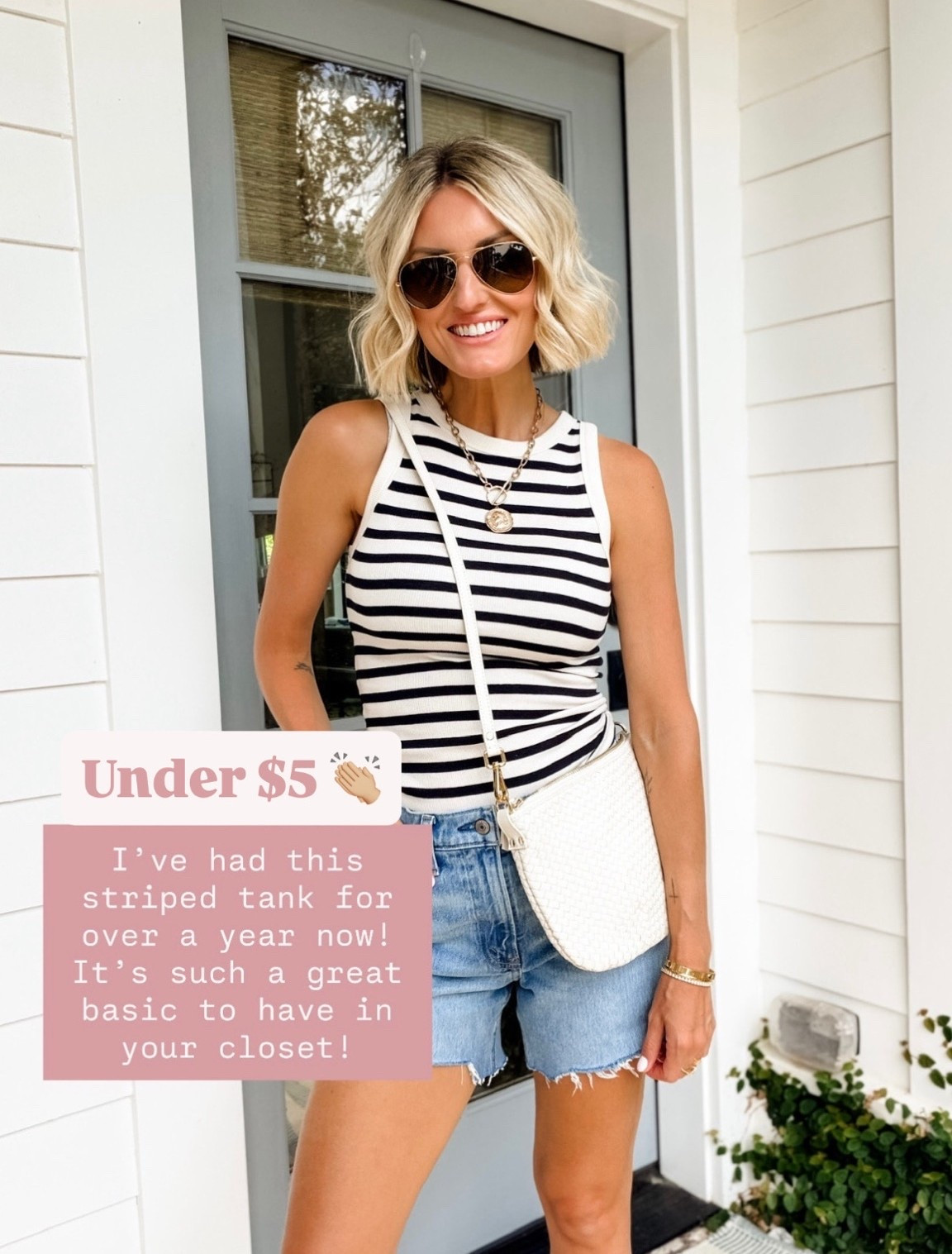 This striped tank being under $5 is a no brainer! You can literally style this tank all year round & just layer over it during colder months! Wearing XS/27!

Loverly Grey, Target, striped tank, Target circle week, Target sales

#LTKootd #LTKSeasonal #LTKSaleAlert