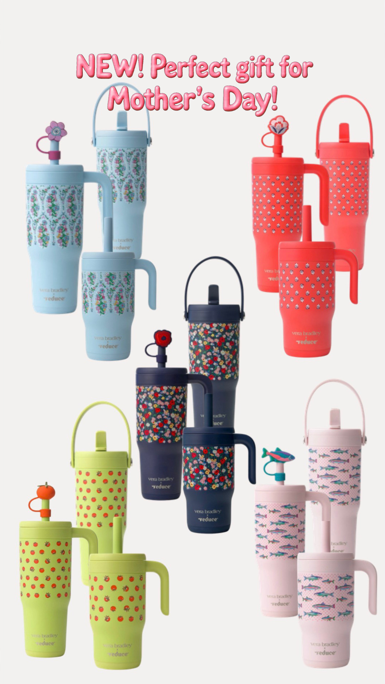 NEW Reduce x Vera Bradley Collab at Target 🫶

These prints are so cute — I think I may need all of them! 😆



Insulated water bottles, print, patterns, collection, collaboration, Spring 2026, Mother's Day gift ideas, Carla.bushey 

 #LTKmomlife #LTKSeasonal #LTKActive