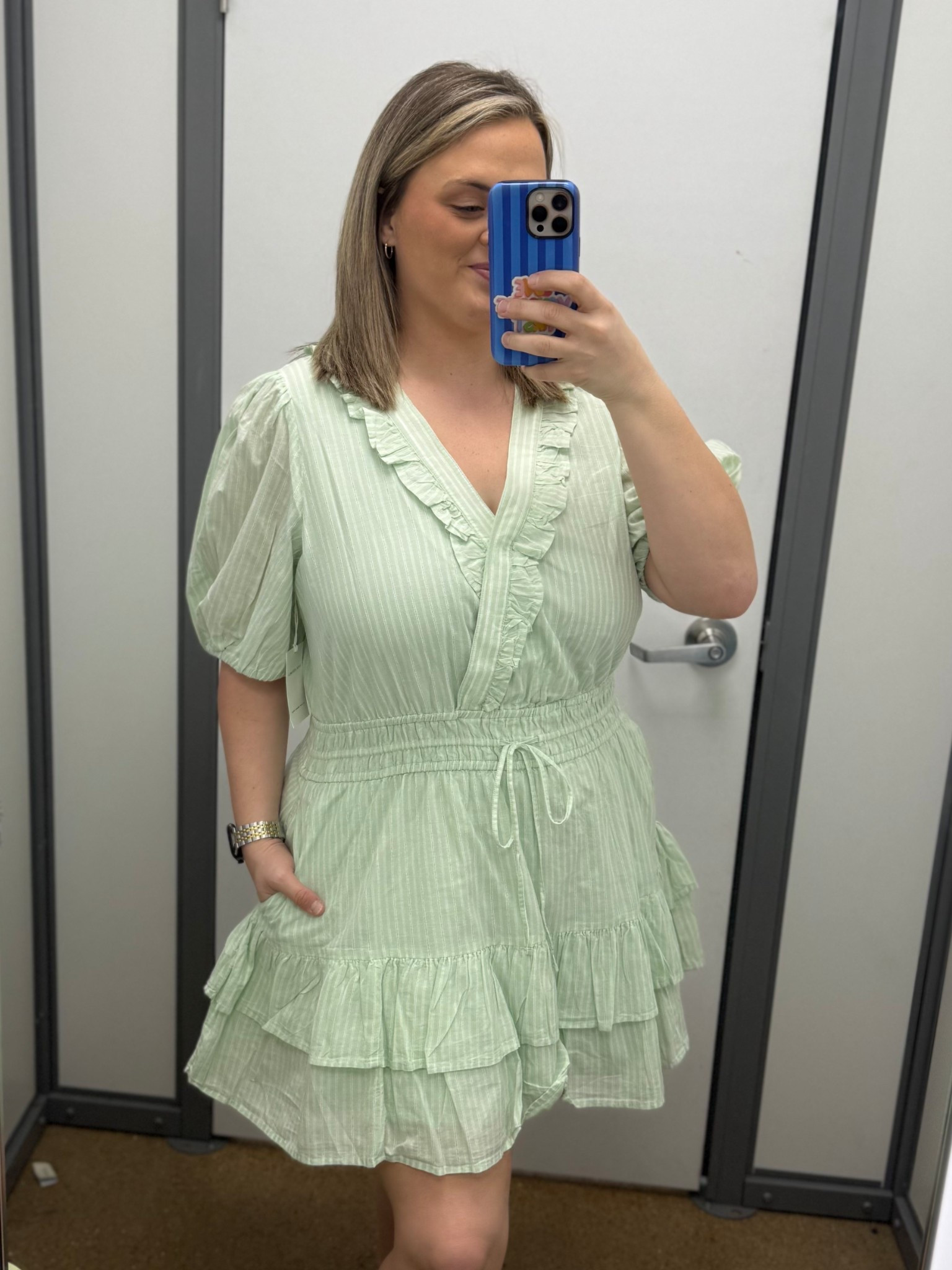This mint green dress is the cutest spring find 💚 The ruffle detail, flowy fit, and pockets make it such an easy throw-on outfit. Perfect for brunch, vacations, Easter, or any spring event. #LTKStyle #LTKFinds #LTKDress #LTKSpring #SpringDress #MintGreen #TargetStyle #TargetFinds #BrunchOutfit #VacationStyle #FeminineStyle #MomStyle #AffordableFashion #StyleInspo #OOTD 

#LTKU #LTKMidsize #LTKspring