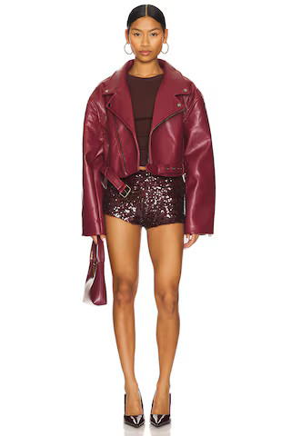 LIONESS Staten Island Jacket in Mulberry from Revolve.com | Revolve Clothing (Global)