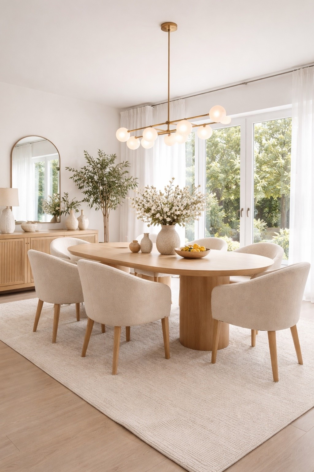 A bright neutral dining room with soft curves, warm wood tones, and a clean refined look.

#diningroomideas #neutraldiningroom #diningroomdecor #softminimalism #warmminimalism #neutralhome #beigehome #homedecor #interiordesign #elegantinteriors #diningroominspo #diningtabledecor #statementlighting #homeinspo #designinspo #wayfairhome #ltkhome #ltkdecor #ltkdesign #ltkfinds #ltkit #shopthelook #pinteresthome #serenehome #minimalhome #cozyhome #modernhome #neutraldecor #decorinspo #organicmodern